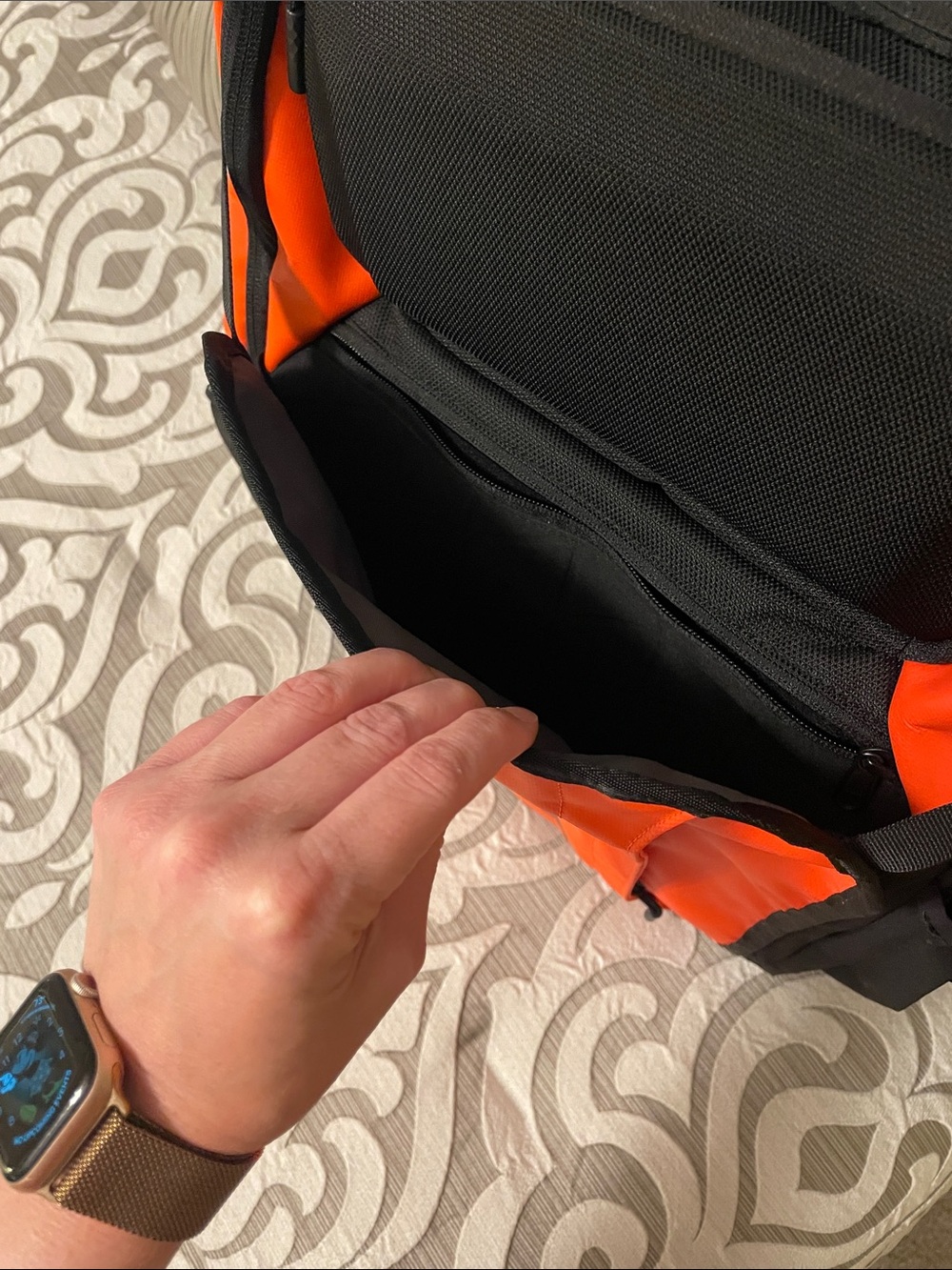 The North Face Orange and Black Backpack - Picture 2 of 7